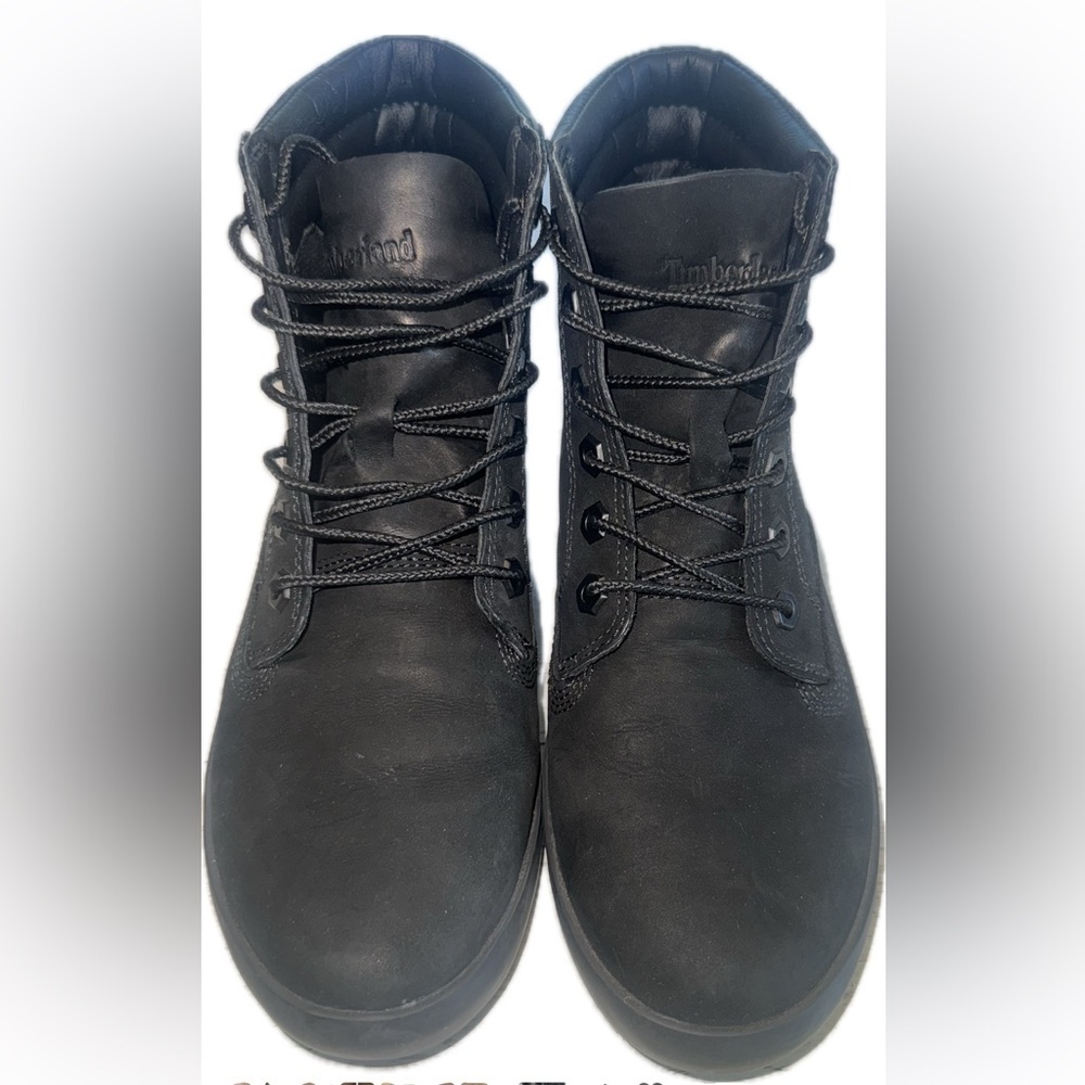 Timberland Dausette black leather sneaker boot women's booties Size 7.5 - Picture 2 of 10